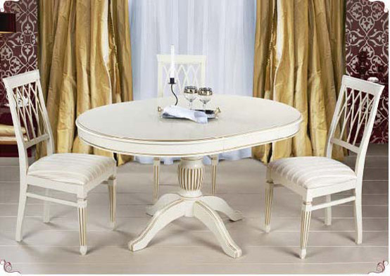 Обеденный стол фабрики Лорес - Паола и стул Генрих , цвет Леонардо